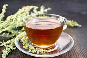 Wormwood organic, Artemisia absinthium, mugwort fine, Organic and natural 50 gm, product of Morocco, ships from Montreal
