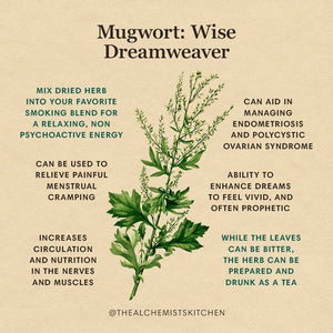 Wormwood organic, Artemisia absinthium, mugwort fine, Organic and natural 50 gm, product of Morocco, ships from Montreal