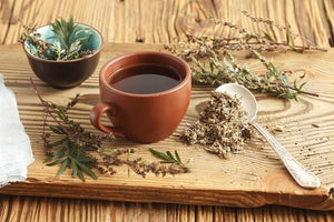 Wormwood organic, Artemisia absinthium, mugwort fine, Organic and natural 50 gm, product of Morocco, ships from Montreal