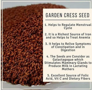 Cress seeds, watercress seeds, Garden cress seeds, Aliv seeds, Haleen seeds, Halim seeds, Cressonnette great quality 50g ships from Montreal